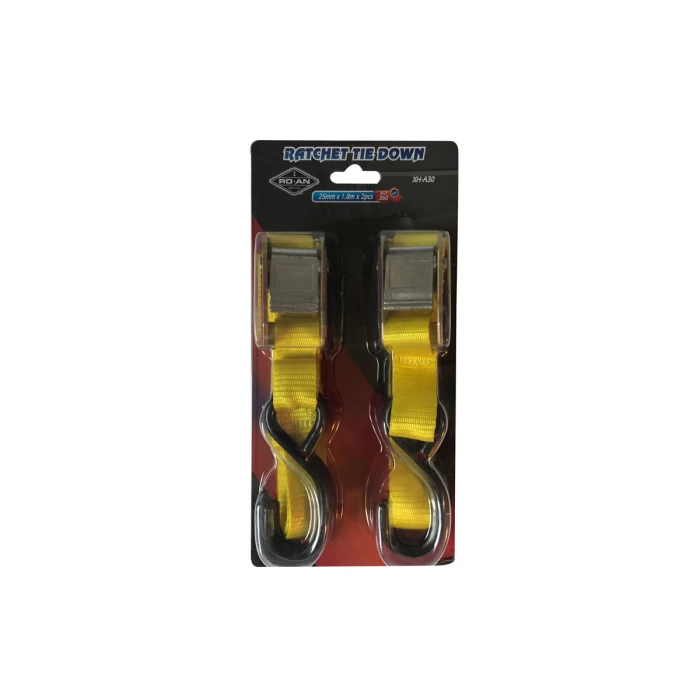 Hebillas con Gancho 1,8mts x 25mm (360kg) Blister 2 un XH-A30